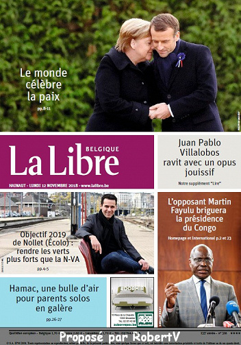 La Libre Belgique - Lundi 12 Novembre 2018