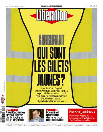 Libération du Mardi 13 Novembre 2018