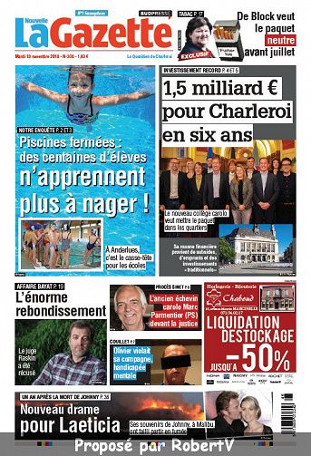 La Nouvelle Gazette (2 éditions) - Mardi 13 Novembre 2018