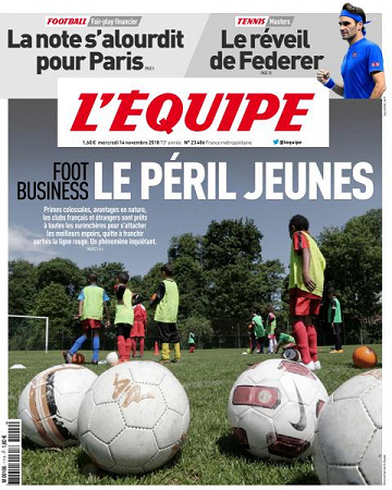 L’equipe du Mercredi 14 Novembre 2018