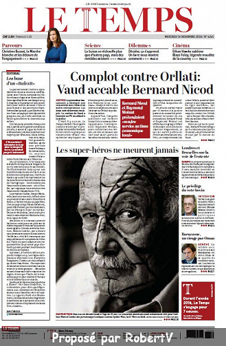 Le Temps - Mercredi 14 Novembre 2018