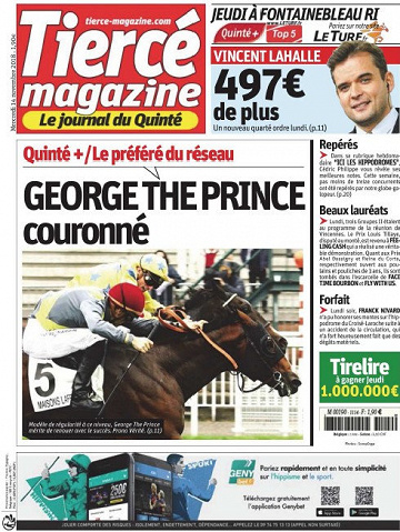 Tiercé Magazine - Mercredi 14 Novembre 2018