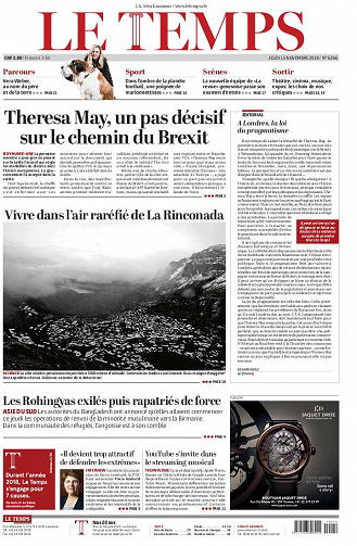 Le Temps du Jeudi 15 Novembre 2018