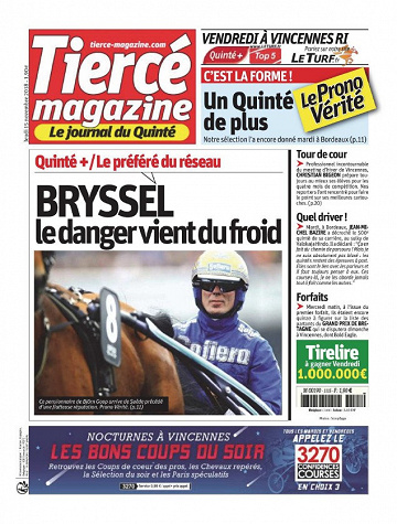 Tiercé Magazine - Jeudi 15 Novembre 2018