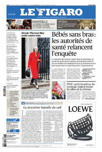 Le Figaro du Vendredi 16 Novembre 2018
