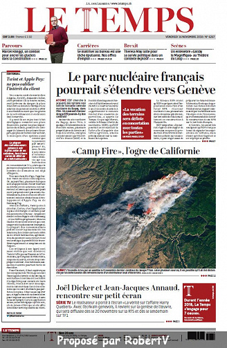 Le Temps - Vendredi 16 Novembre 2018
