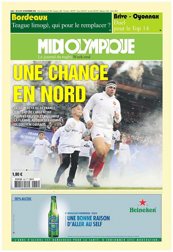 Midi Olympique Vert - 16 au 18 Novembre 2018