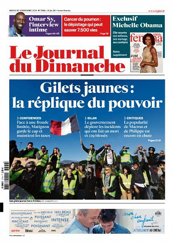 Le Journal du Dimanche - 18 Novembre 2018