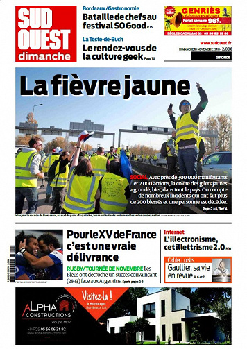 Sud Ouest Dimanche - Gironde - Dimanche 18 Novembre 2018