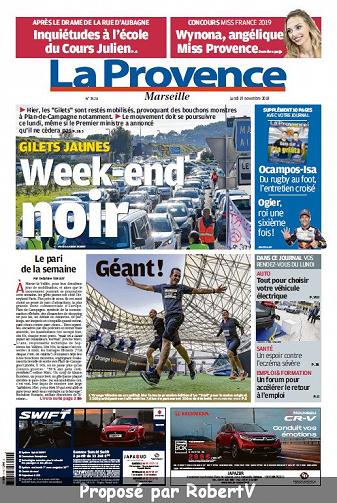 La Provence Marseille - Lundi 19 Novembre 2018