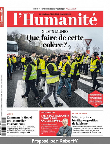 L’Humanité - Lundi 19 Novembre 2018