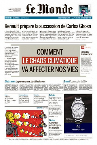 Le Monde du Mercredi 21 Novembre 2018