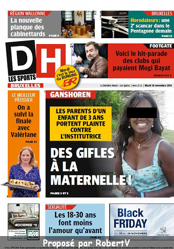 La Dernière Heure (3 éditions) - Mardi 20 Novembre 2018