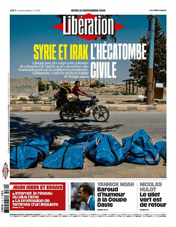 Libération du Jeudi 22 Novembre 2018
