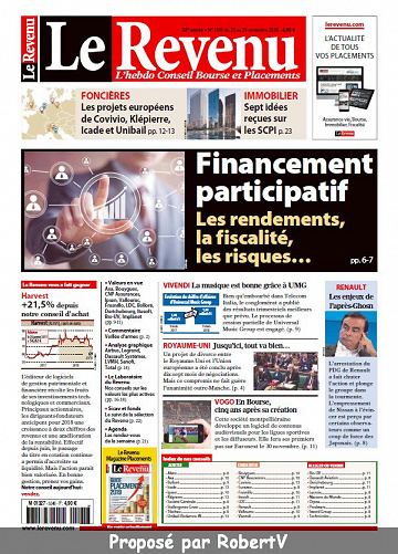 Le Revenu N°1507 - 23 au 29 Novembre 2018