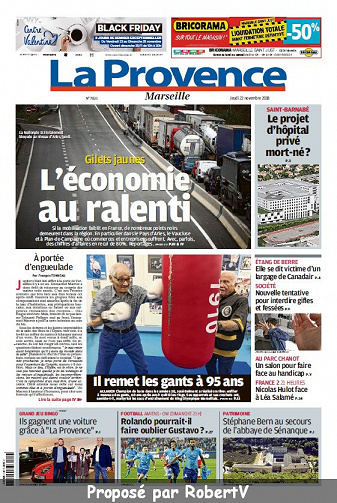 La Provence Marseille - Jeudi 22 Novembre 2018