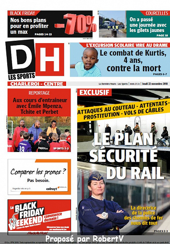 La Dernière Heure (2 éditions) - Jeudi 22 Novembre 2018