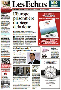Les Echos du Jeudi 22 Novembre 2018