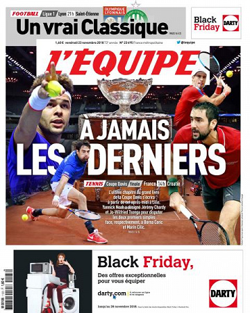 L’equipe du Vendredi 23 Novembre 2018