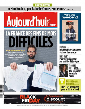 Aujourd’hui en France du Vendredi 23 Novembre 2018