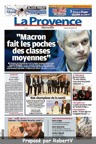 La Provence Marseille - Vendredi 23 Novembre 2018
