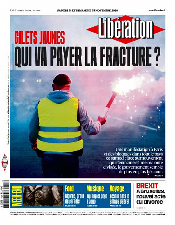 Libération du Samedi 24 et Dimanche 25 Novembre 2018