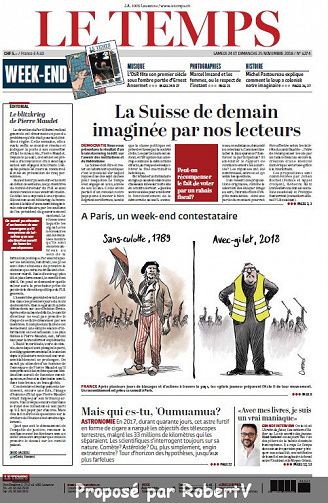Le Temps - Samedi 24 et Dimanche 25 Novembre 2018