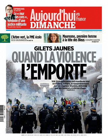 Aujourd’hui en France du Dimanche 25 Novembre 2018