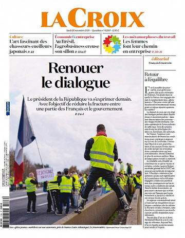 La Croix - Lundi 26 Novembre 2018