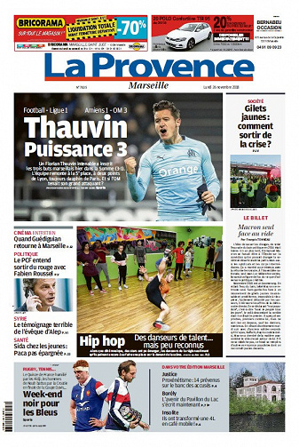 La Provence Marseille - Lundi 26 Novembre 2018