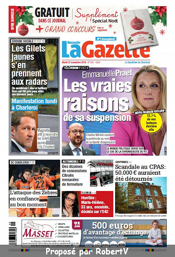 La Nouvelle Gazette - Mardi 27 Novembre 2018