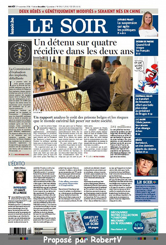 Le Soir - Mardi 27 Novembre 2018