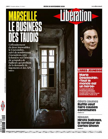 Liberation du Jeudi 29 Novembre 2018
