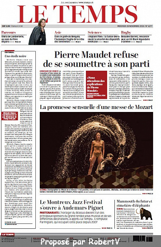 Le Temps - Mercredi 28 Novembre 2018