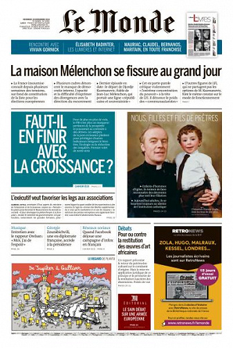 Le Monde du Vendredi 30 Novembre 2018