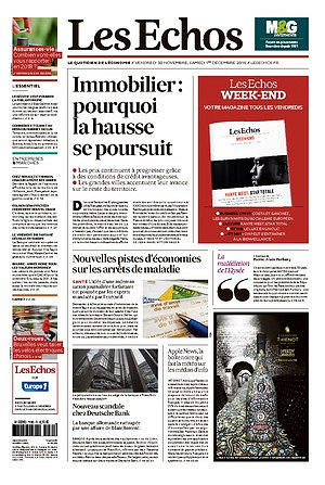 Les Echos du Vendredi 30 Novembre 2018