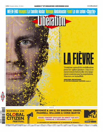Libération du Samedi 1er et Dimanche 2 Décembre 2018