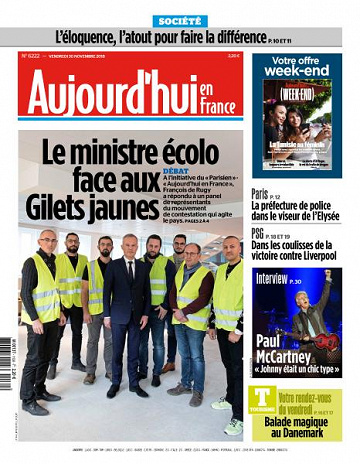 Aujourd’hui en France du Vendredi 30 Novembre 2018