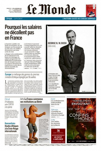 Le Monde du Dimanche 2 et Lundi 3 Décembre 2018