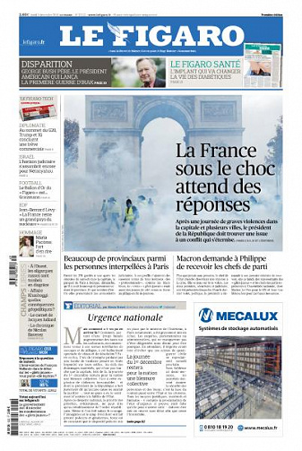 Le Figaro du Lundi 3 Décembre 2018