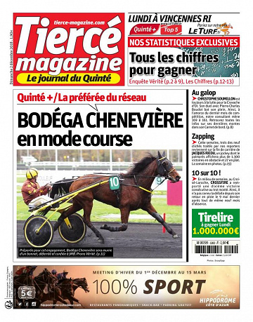 Tiercé Magazine 02 décembre 2018