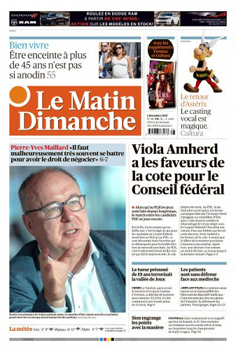 Le Matin Dimanche - 2 Décembre 2018