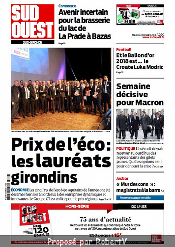 Sud Ouest Sud-Gironde - Mardi 4 Décembre 2018