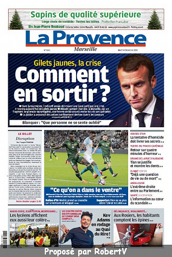 La Provence Marseille - Mardi 4 Décembre 2018