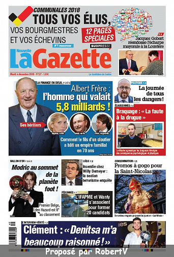 La Nouvelle Gazette (2 éditions) - Mardi 4 Décembre 2018