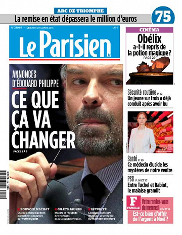 Le Parisien du Mercredi 5 Décembre 2018