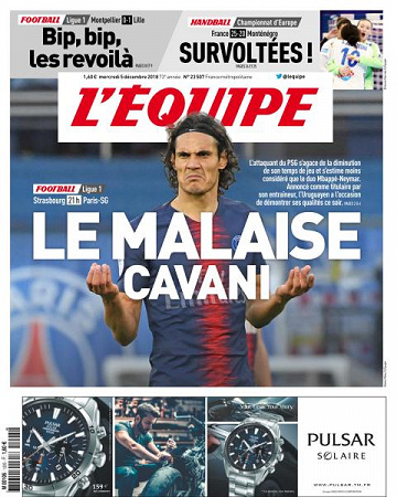 L’equipe du Mercredi 5 Décembre 2018