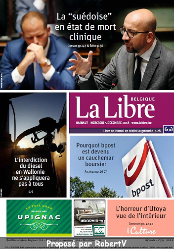 La Libre Belgique - Mercredi 5 Décembre 2018
