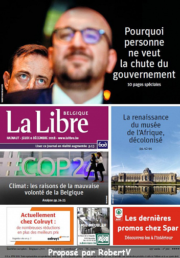 La Libre Belgique - Jeudi 6 Décembre 2018