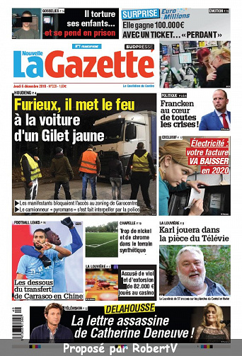 La Nouvelle Gazette (2 éditions) - Jeudi 6 Décembre 2018